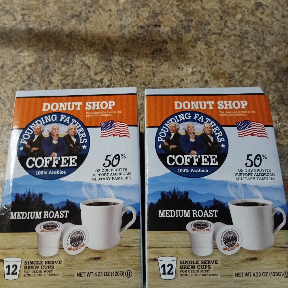 New Founding fathers donut shop coffee